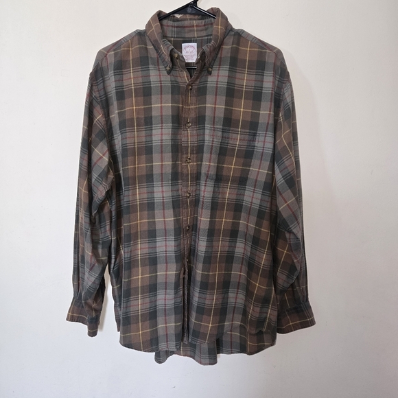 Brooks Brothers Other - Brooks Brothers button shirt the original polo Brooke's flannel Sz large.